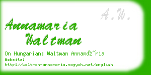annamaria waltman business card